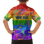 Sydney Mardi Gras Kid Hawaiian Shirt Pride Rainbow Glitter Colorful Style