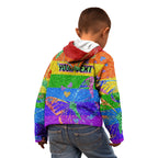 Sydney Mardi Gras Kid Hoodie Pride Rainbow Glitter Colorful Style
