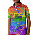 Sydney Mardi Gras Kid Polo Shirt Pride Rainbow Glitter Colorful Style