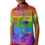 Sydney Mardi Gras Kid Polo Shirt Pride Rainbow Glitter Colorful Style