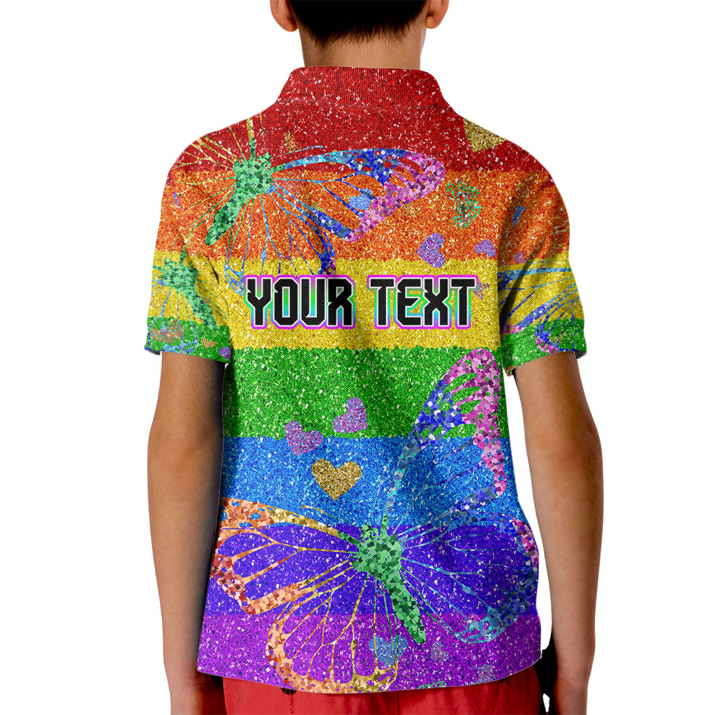 Sydney Mardi Gras Kid Polo Shirt Pride Rainbow Glitter Colorful Style