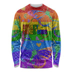 Sydney Mardi Gras Long Sleeve Shirt Pride Rainbow Glitter Colorful Style