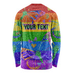 Sydney Mardi Gras Long Sleeve Shirt Pride Rainbow Glitter Colorful Style