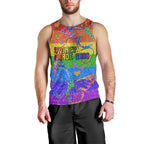 Sydney Mardi Gras Men Tank Top Pride Rainbow Glitter Colorful Style