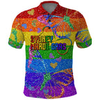 Sydney Mardi Gras Polo Shirt Pride Rainbow Glitter Colorful Style