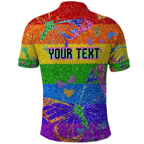 Sydney Mardi Gras Polo Shirt Pride Rainbow Glitter Colorful Style
