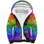 Sydney Mardi Gras Sherpa Hoodie Pride Rainbow Glitter Colorful Style