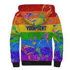 Sydney Mardi Gras Sherpa Hoodie Pride Rainbow Glitter Colorful Style