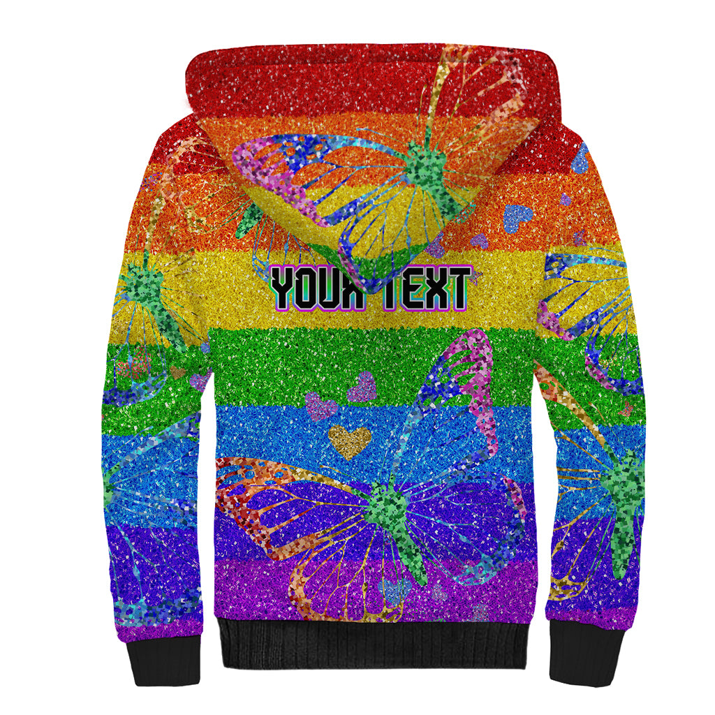 Sydney Mardi Gras Sherpa Hoodie Pride Rainbow Glitter Colorful Style