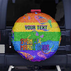 Sydney Mardi Gras Personalized Spare Tire Cover Pride Rainbow Glitter Colorful Style