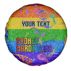 Sydney Mardi Gras Personalized Spare Tire Cover Pride Rainbow Glitter Colorful Style