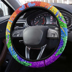 Sydney Mardi Gras Steering Wheel Cover Pride Rainbow Glitter Colorful Style