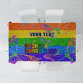 Sydney Mardi Gras Personalized Tablecloth Pride Rainbow Glitter Colorful Style