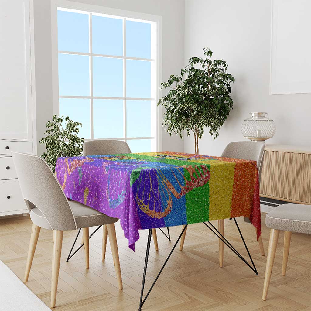Sydney Mardi Gras Personalized Tablecloth Pride Rainbow Glitter Colorful Style