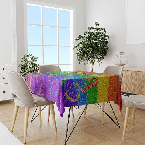 Sydney Mardi Gras Personalized Tablecloth Pride Rainbow Glitter Colorful Style