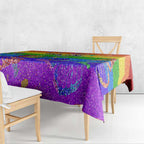 Sydney Mardi Gras Personalized Tablecloth Pride Rainbow Glitter Colorful Style