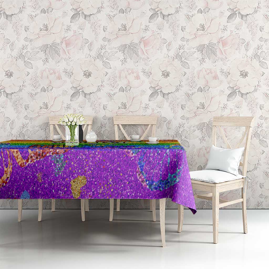 Sydney Mardi Gras Personalized Tablecloth Pride Rainbow Glitter Colorful Style