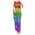 Sydney Mardi Gras Tank Maxi Dress Pride Rainbow Glitter Colorful Style