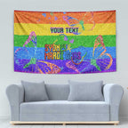 Sydney Mardi Gras Personalized Tapestry Pride Rainbow Glitter Colorful Style