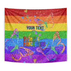 Sydney Mardi Gras Personalized Tapestry Pride Rainbow Glitter Colorful Style