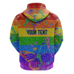 Sydney Mardi Gras Zip Hoodie Pride Rainbow Glitter Colorful Style