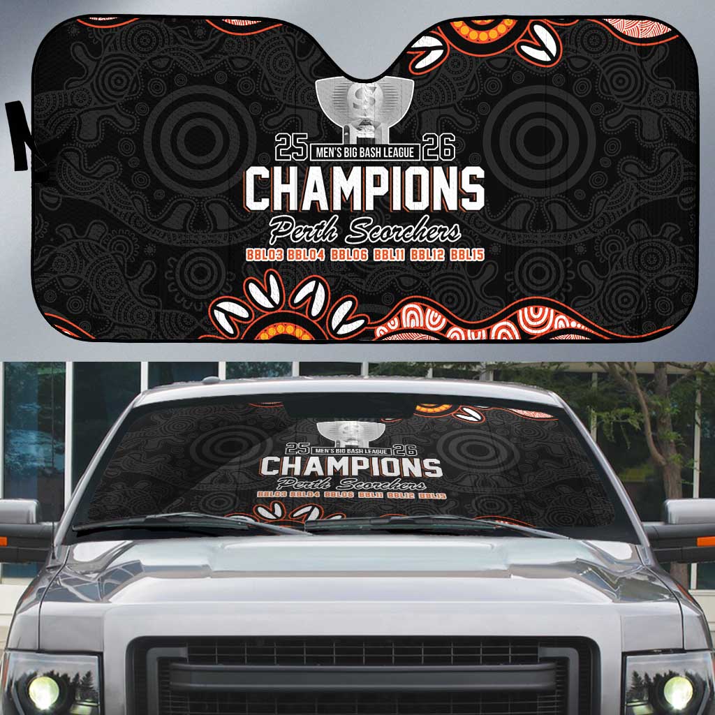 Cricket Australia Perth 6 Times Champions Auto Sun Shade