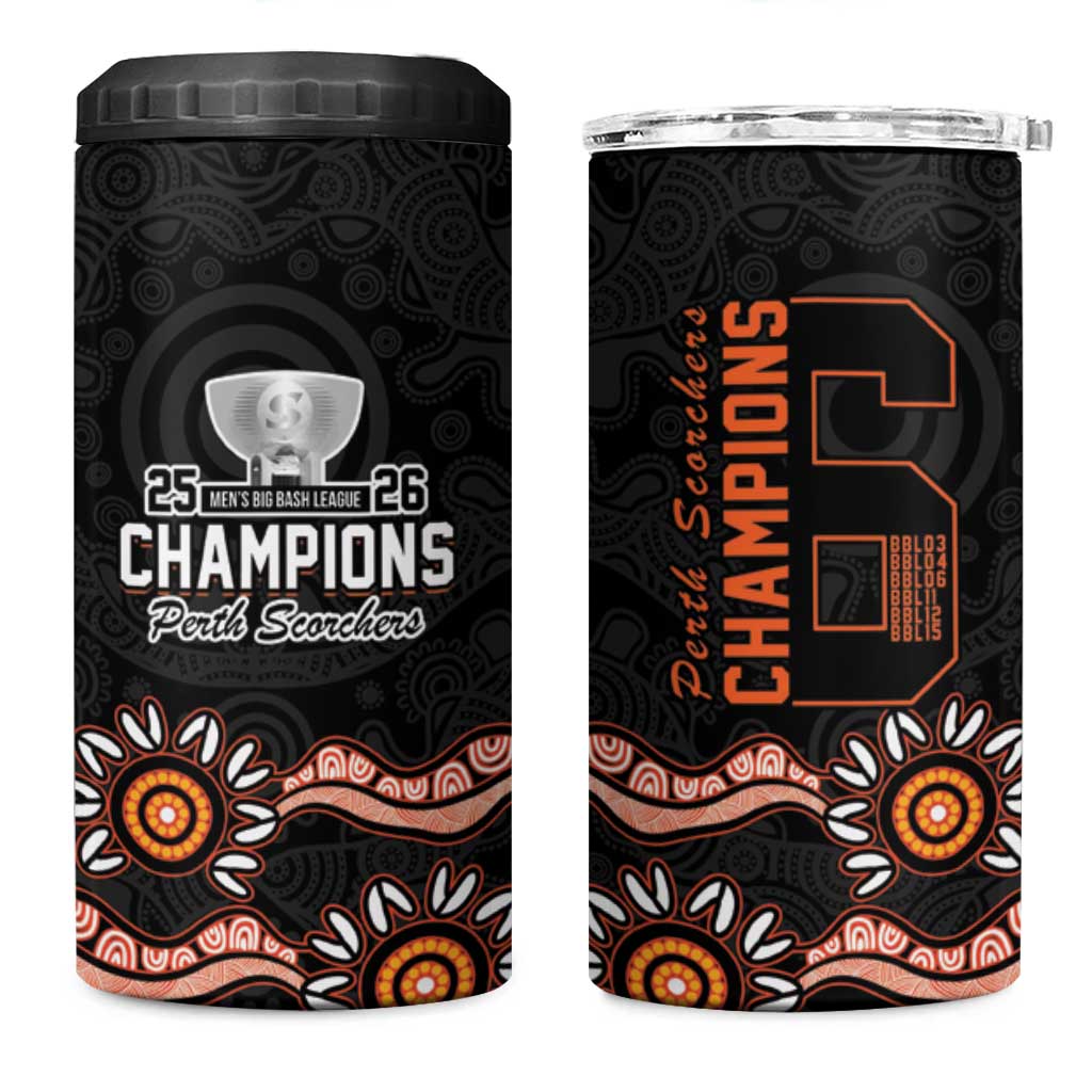Cricket Australia Perth 6 Times Champions 4 in 1 Can Cooler Tumbler