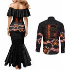 Cricket Australia Perth 6 Times Champions Couples Matching Mermaid Dress and Long Sleeve Button Shirt