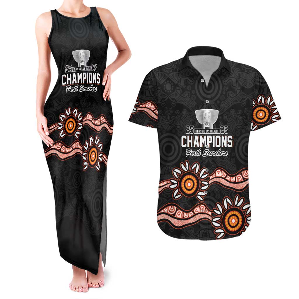 Cricket Australia Perth 6 Times Champions Couples Matching Tank Maxi Dress and Hawaiian Shirt