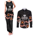 Cricket Australia Perth 6 Times Champions Couples Matching Tank Maxi Dress and Long Sleeve Button Shirt