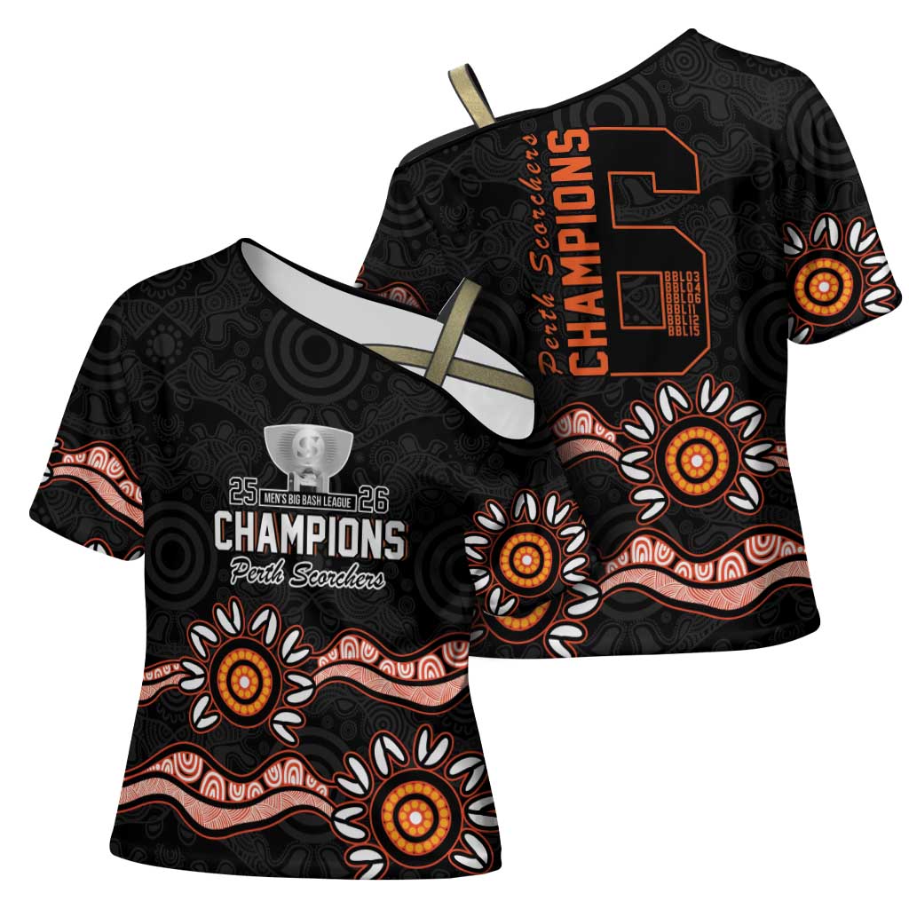 Cricket Australia Perth 6 Times Champions Cross Shoulder Shirt