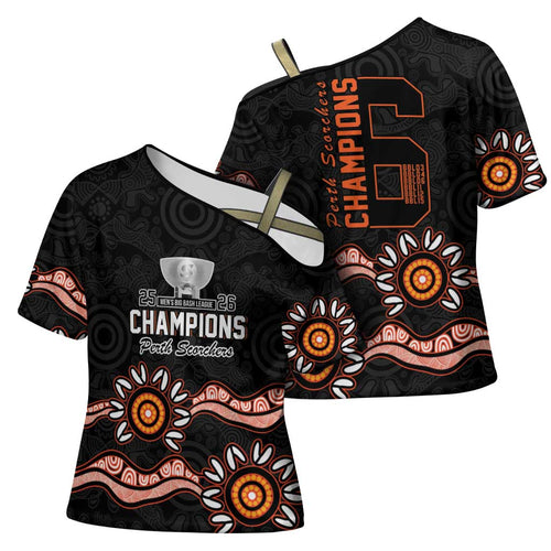 Cricket Australia Perth 6 Times Champions Cross Shoulder Shirt