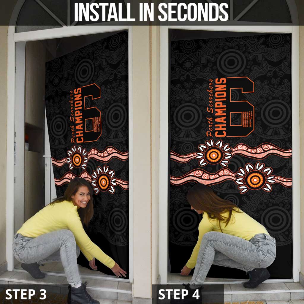 Cricket Australia Perth 6 Times Champions Door Cover