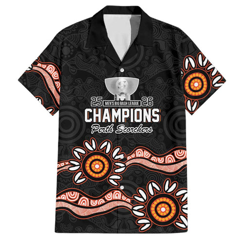 Cricket Australia Perth 6 Times Champions Family Matching Long Sleeve Bodycon Dress and Hawaiian Shirt