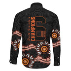 Cricket Australia Perth 6 Times Champions Family Matching Long Sleeve Bodycon Dress and Hawaiian Shirt