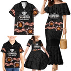 Cricket Australia Perth 6 Times Champions Family Matching Mermaid Dress and Hawaiian Shirt