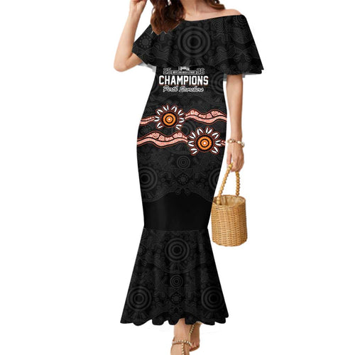 Cricket Australia Perth 6 Times Champions Family Matching Mermaid Dress and Hawaiian Shirt