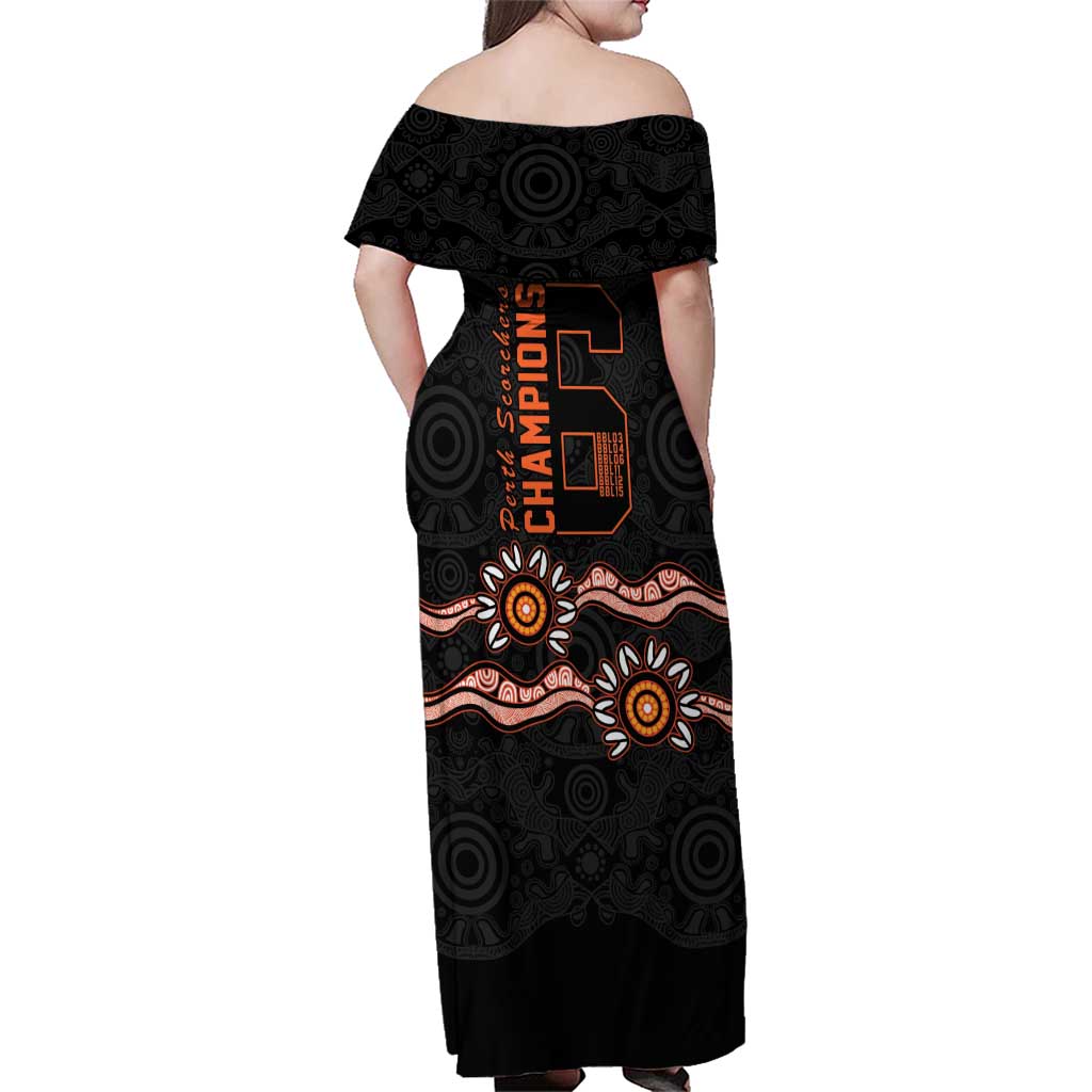 Cricket Australia Perth 6 Times Champions Family Matching Off Shoulder Maxi Dress and Hawaiian Shirt