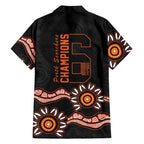 Cricket Australia Perth 6 Times Champions Family Matching Short Sleeve Bodycon Dress and Hawaiian Shirt