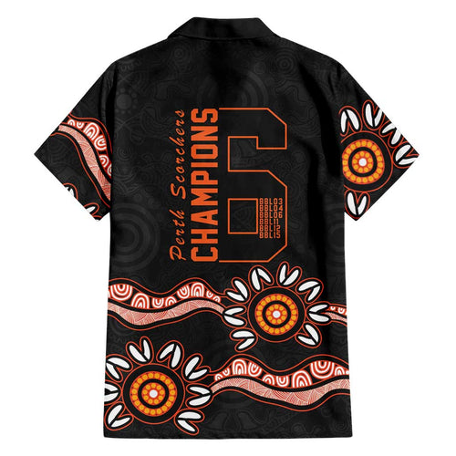 Cricket Australia Perth 6 Times Champions Family Matching Short Sleeve Bodycon Dress and Hawaiian Shirt