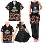 Cricket Australia Perth 6 Times Champions Family Matching Tank Maxi Dress and Hawaiian Shirt