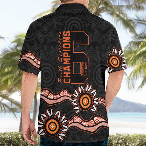 Cricket Australia Perth 6 Times Champions Hawaiian Shirt