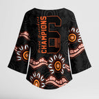 Cricket Australia Perth 6 Times Champions Kimono Sleeve Blouse