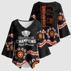 Cricket Australia Perth 6 Times Champions Kimono Sleeve Blouse