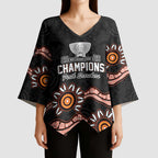 Cricket Australia Perth 6 Times Champions Kimono Sleeve Blouse