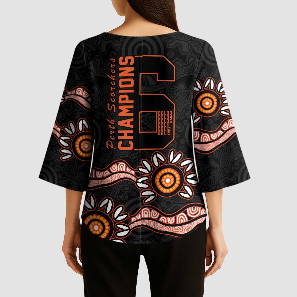 Cricket Australia Perth 6 Times Champions Kimono Sleeve Blouse