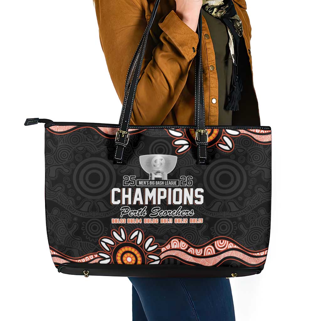 Cricket Australia Perth 6 Times Champions Leather Tote Bag