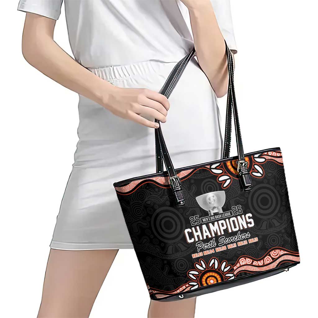 Cricket Australia Perth 6 Times Champions Leather Tote Bag