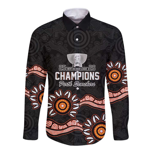 Cricket Australia Perth 6 Times Champions Long Sleeve Button Shirt