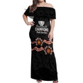 Cricket Australia Perth 6 Times Champions Off Shoulder Maxi Dress